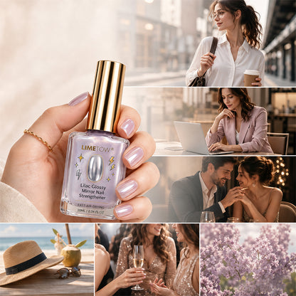 📢📢Buy 1 Get 1 Free!!! ⏰Lilac Glossy Mirror Nail Strengthener