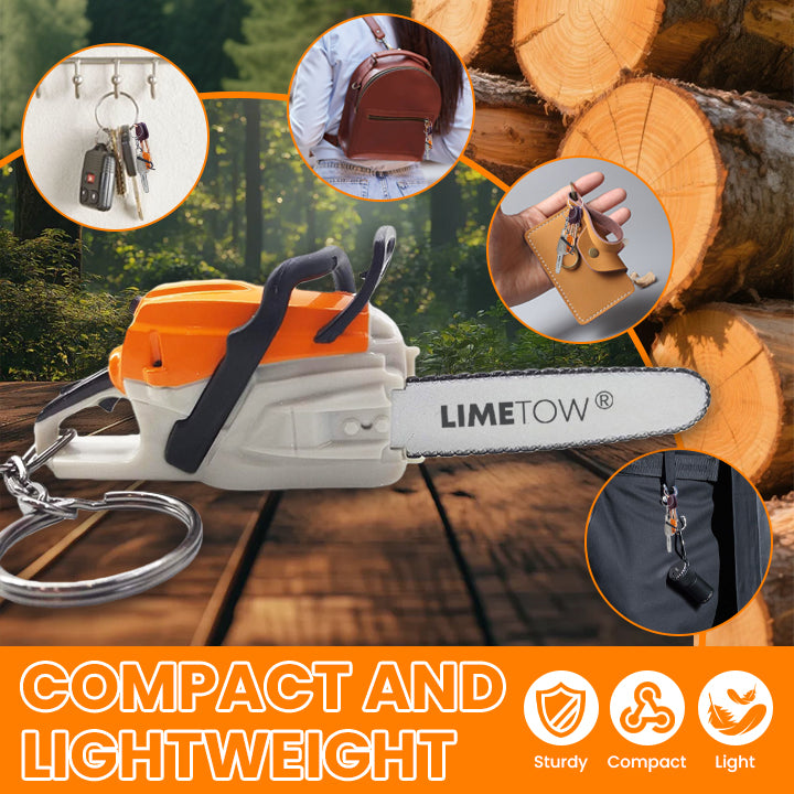 LIMETOW® Chainsaw Keychain – Rugged, Bold, and Uniquely Eye-Catching!