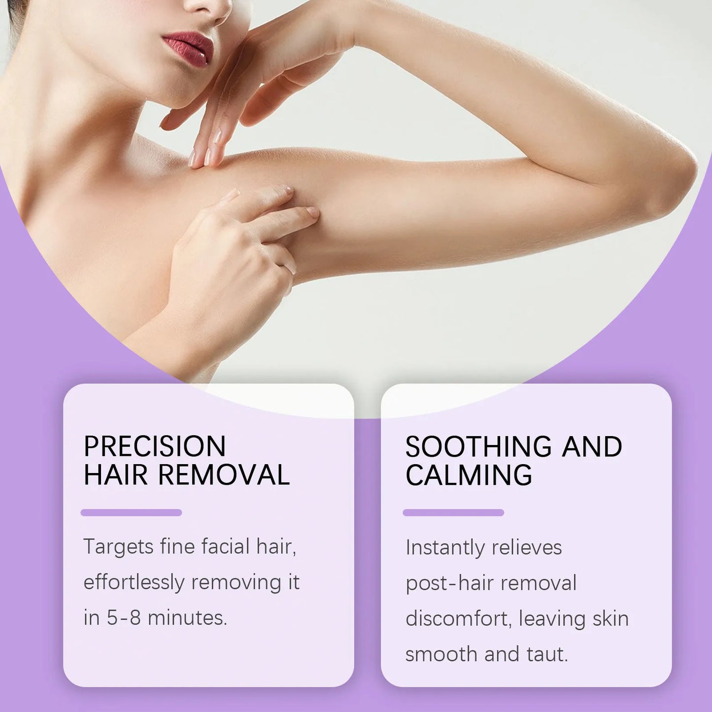 Bikini Pain-Free Hair Removal Cream for Sensitive Skin,Gentle Citrus Sensitive Skin Hair Removal Cream&Spray