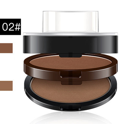 🔥50K+ Sold｜50% OFF Adjustable Eyebrow Stamp, Waterproof Two‑Color Brow Powder